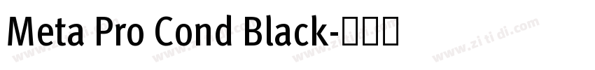 Meta Pro Cond Black字体转换